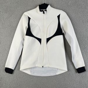 Capo Short Sleeve Cycling Jersey Womens Medium Full Zip White Made In ITALY